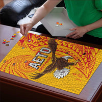 American Samoa Flag Day Puzzle Fautasi Race Pago Pago-Aeto Eagle Wings Tribal Style