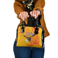 American Samoa Flag Day Shoulder Handbag Fautasi Race Pago Pago-Aeto Eagle Wings Tribal Style LT03 One Size Multicolor - Polynesian Pride