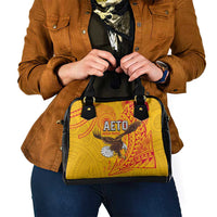 American Samoa Flag Day Shoulder Handbag Fautasi Race Pago Pago-Aeto Eagle Wings Tribal Style LT03 - Polynesian Pride