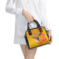 American Samoa Flag Day Shoulder Handbag Fautasi Race Pago Pago-Aeto Eagle Wings Tribal Style LT03 - Polynesian Pride