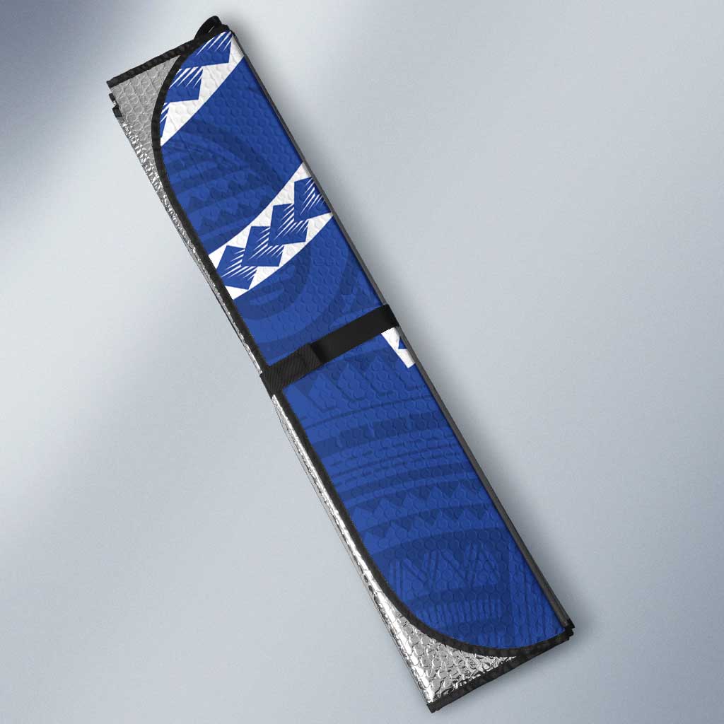 American Samoa Flag Day Auto Sun Shade Fautasi Race Fagatogo-Iseula O Le Moana Sailfish Tribal Style