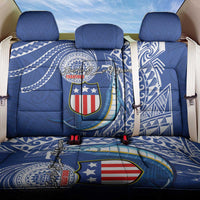 American Samoa Flag Day Back Car Seat Cover Fautasi Race Fagatogo-Iseula O Le Moana Sailfish Tribal Style