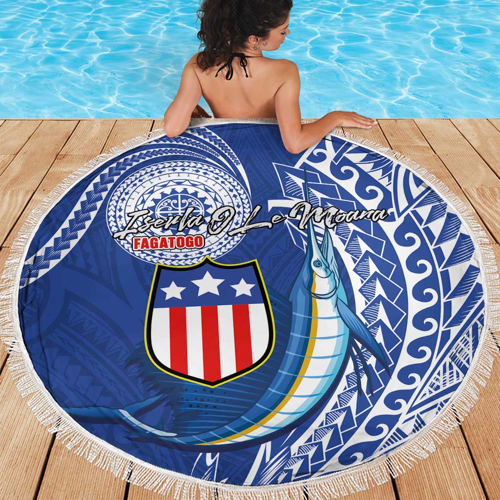 American Samoa Flag Day Beach Blanket Fautasi Race Fagatogo-Iseula O Le Moana Sailfish Tribal Style