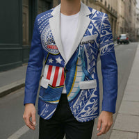 Personalised American Samoa Flag Day Blazer Fautasi Race Fagatogo-Iseula O Le Moana Sailfish Tribal Style