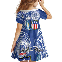 Personalised American Samoa Flag Day Family Matching Puletasi and Hawaiian Shirt Fautasi Race Fagatogo-Iseula O Le Moana Sailfish Tribal Style