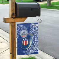 American Samoa Flag Day Garden Flag Fautasi Race Fagatogo-Iseula O Le Moana Sailfish Tribal Style