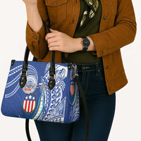 American Samoa Flag Day Leather Bag Fautasi Race Fagatogo-Iseula O Le Moana Sailfish Tribal Style
