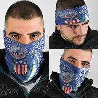 American Samoa Flag Day Neck Gaiter Fautasi Race Fagatogo-Iseula O Le Moana Sailfish Tribal Style