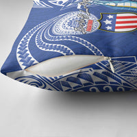 American Samoa Flag Day Pillow Cover Fautasi Race Fagatogo-Iseula O Le Moana Sailfish Tribal Style