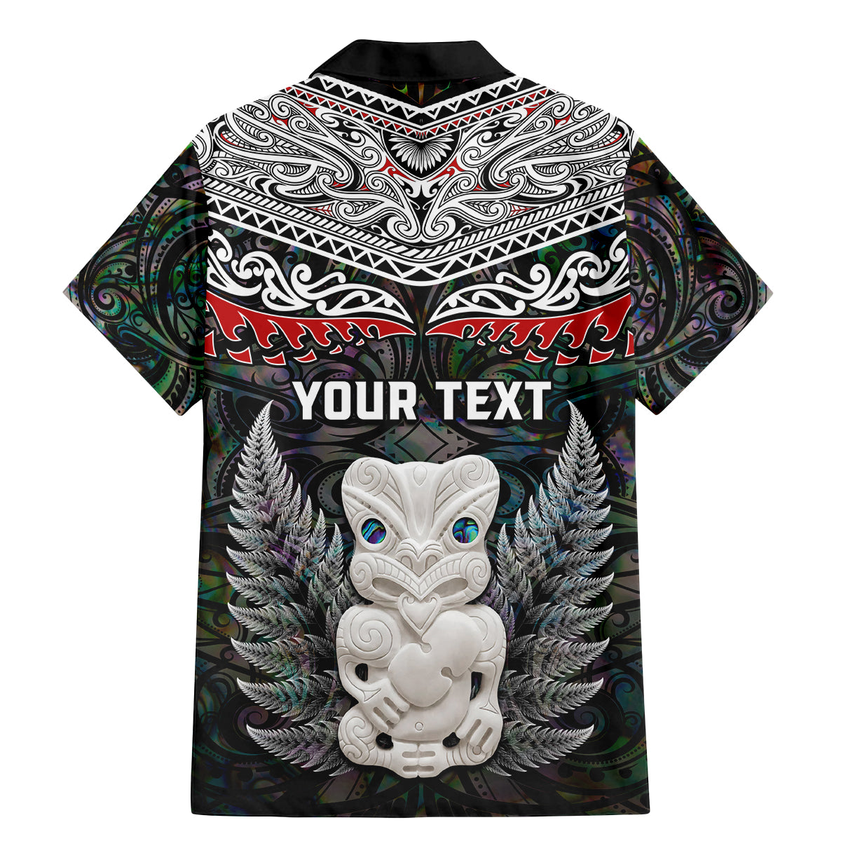 New Zealand Hei Tiki Family Matching Mermaid Dress and Hawaiian Shirt Maori Green Papua Shell Pattern LT03 - Polynesian Pride