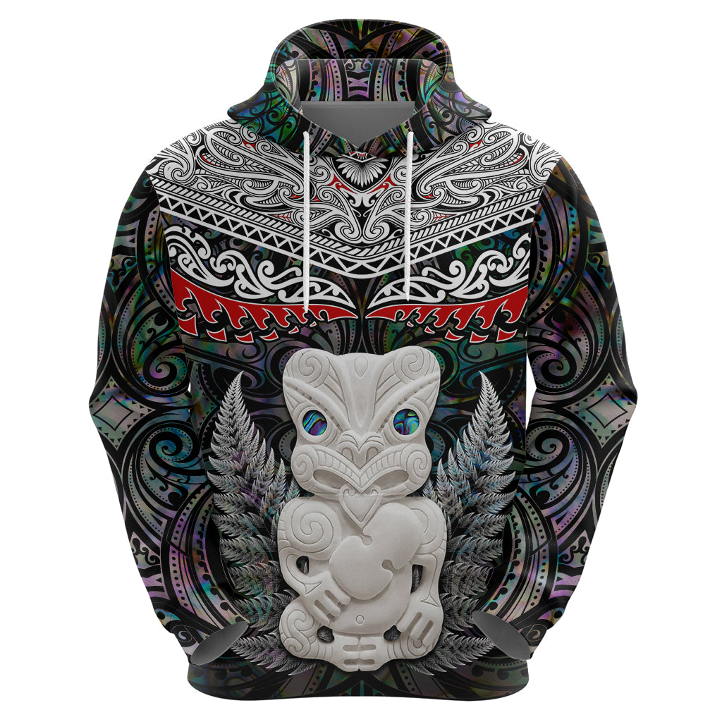 New Zealand Hei Tiki Zip Hoodie Maori Green Papua Shell Pattern LT03 - Polynesian Pride