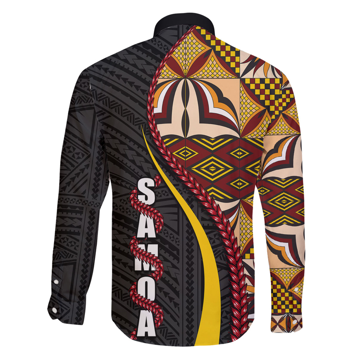 Samoa Siapo Ula Fala Family Matching Puletasi and Hawaiian Shirt Polynesian Tribal Pattern LT03 - Polynesian Pride