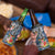 Fiji Day 4 in 1 Can Cooler Tumbler Traditional Tapa with Hibiscus and Emblems