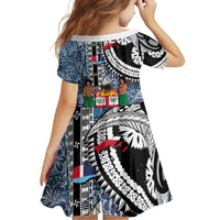 Fiji Day Family Matching Long Sleeve Bodycon Dress and Hawaiian Shirt Traditional Tapa with Hibiscus and Emblems