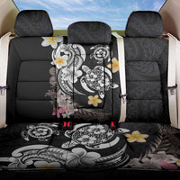 Hawaiian Tropical Plumeria Turtles Back Car Seat Cover Polynesian Art Tattoo