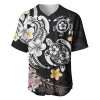 Hawaiian Tropical Plumeria Turtles Baseball Jersey Polynesian Art Tattoo