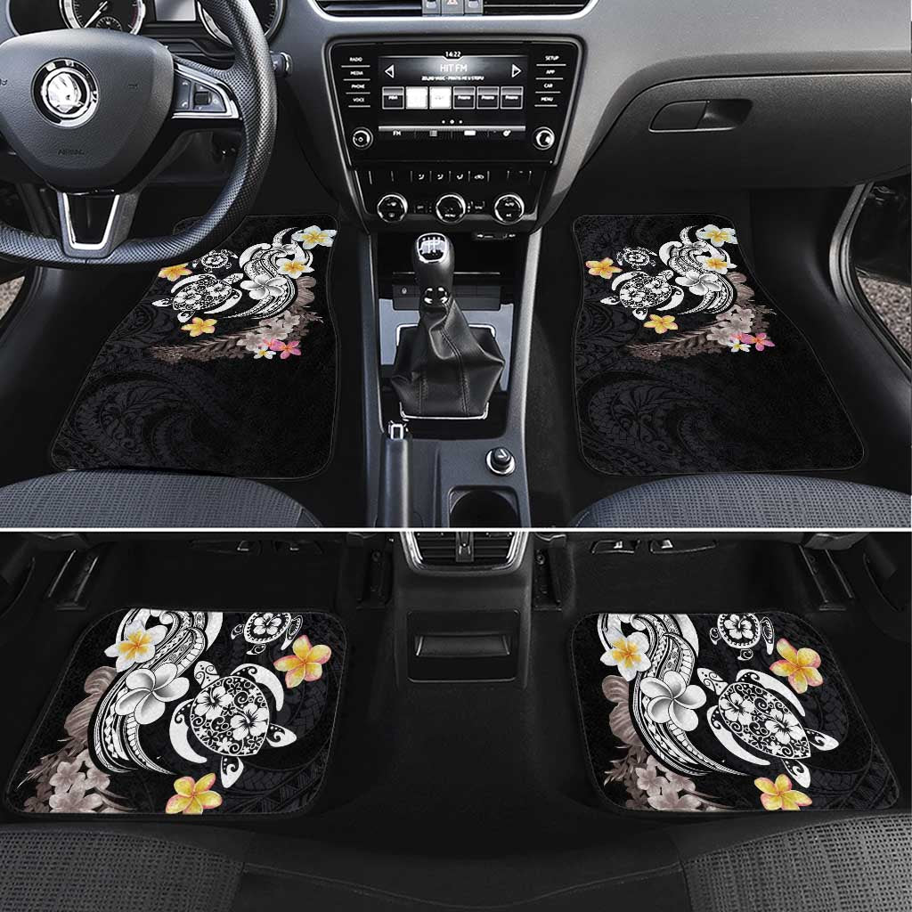 Hawaiian Tropical Plumeria Turtles Car Mats Polynesian Art Tattoo