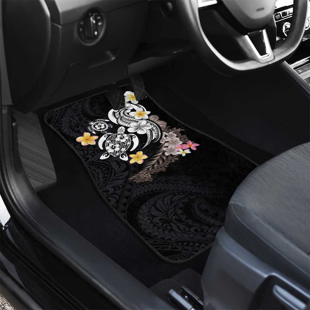 Hawaiian Tropical Plumeria Turtles Car Mats Polynesian Art Tattoo