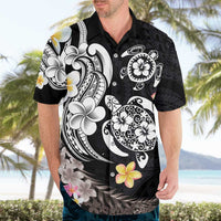 Hawaiian Tropical Plumeria Turtles Hawaiian Shirt Polynesian Art Tattoo