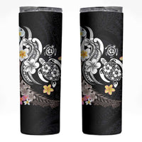 Hawaiian Tropical Plumeria Turtles Skinny Tumbler Polynesian Art Tattoo
