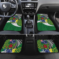 Cook Islands Independence Day Car Mats National Flag and Emblem with Tatau Tattoo