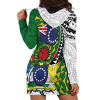 Cook Islands Independence Day Hoodie Dress National Flag and Emblem with Tatau Tattoo