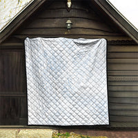 Hawaiian Turtles and Leis Quilt Tribal Kakau Pattern Airy White Blue Cloud Vibe LT03 - Polynesian Pride