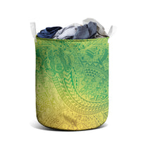 Hawaiian Turtles and Leis Laundry Basket Tribal Kakau Pattern Fresh Summer Vibe LT03 - Polynesian Pride