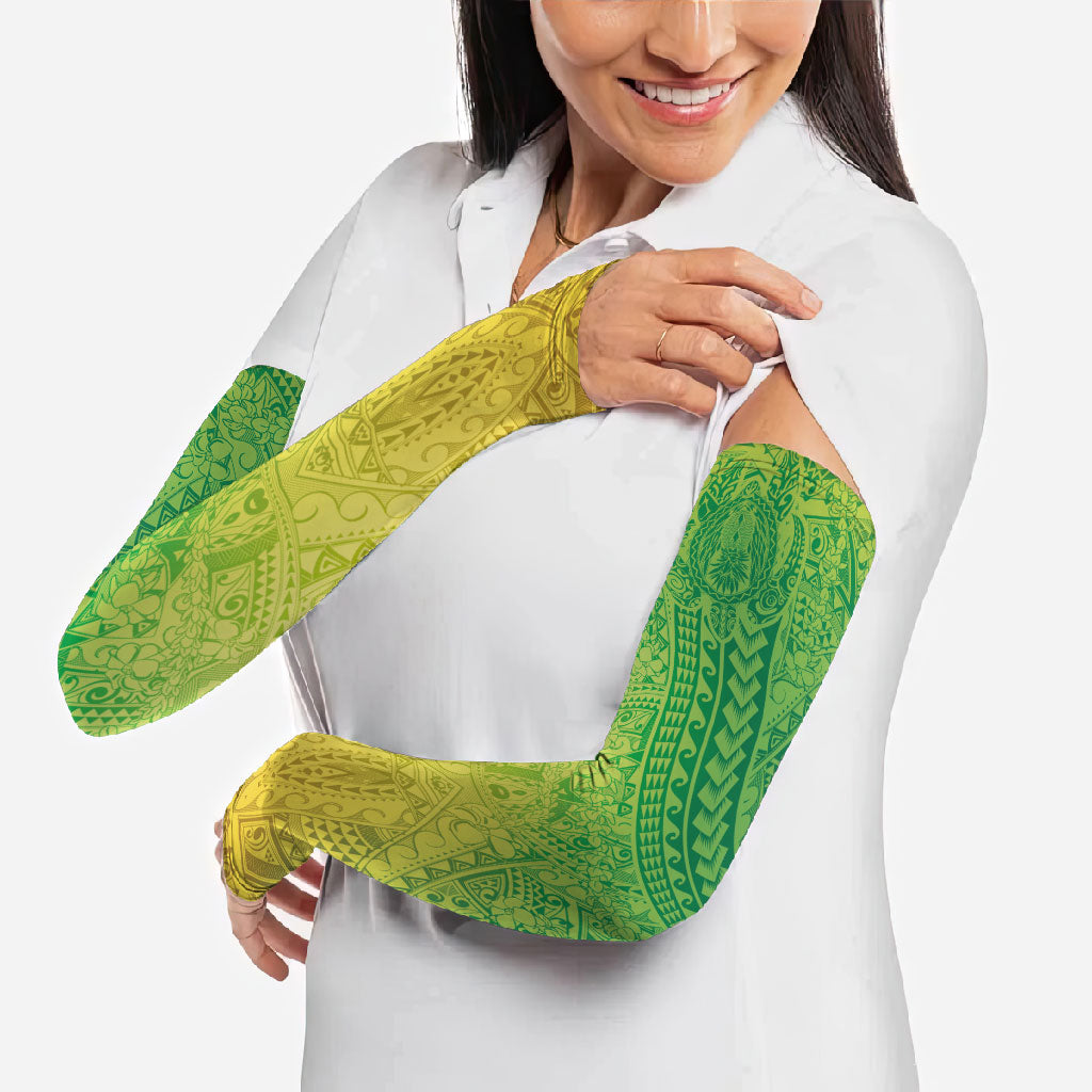 Hawaiian Turtles and Leis Arm Sleeves Tribal Kakau Pattern Fresh Summer Vibe LT03 - Polynesian Pride