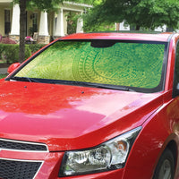 Hawaiian Turtles and Leis Auto Sun Shade Tribal Kakau Pattern Fresh Summer Vibe LT03 - Polynesian Pride