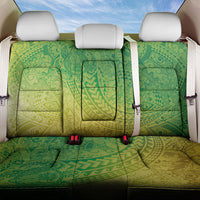 Hawaiian Turtles and Leis Back Car Seat Cover Tribal Kakau Pattern Fresh Summer Vibe LT03 One Size Green - Polynesian Pride