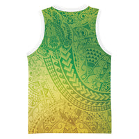 Hawaiian Turtles and Leis Basketball Jersey Tribal Kakau Pattern Fresh Summer Vibe LT03 - Polynesian Pride