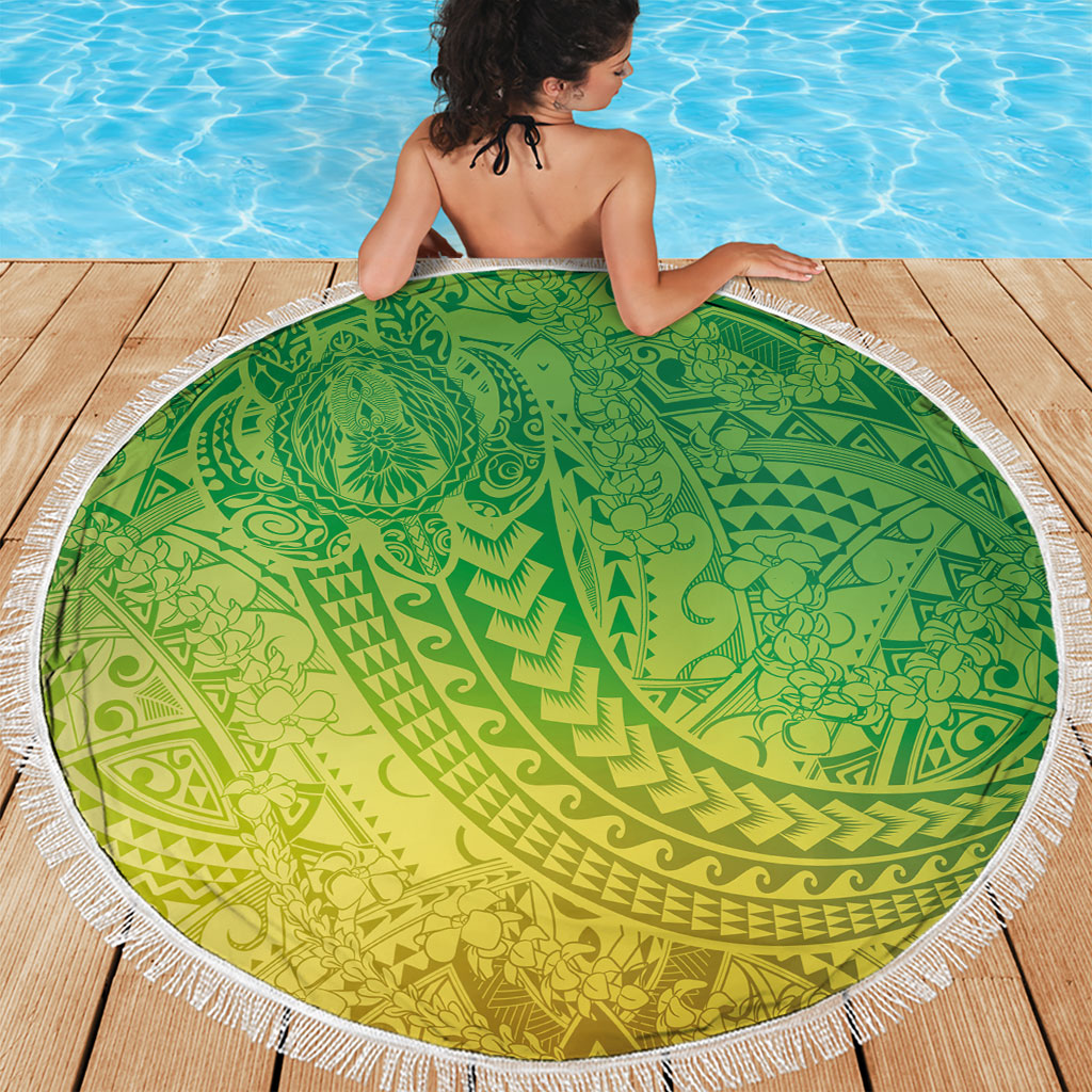 Hawaiian Turtles and Leis Beach Blanket Tribal Kakau Pattern Fresh Summer Vibe LT03 - Polynesian Pride