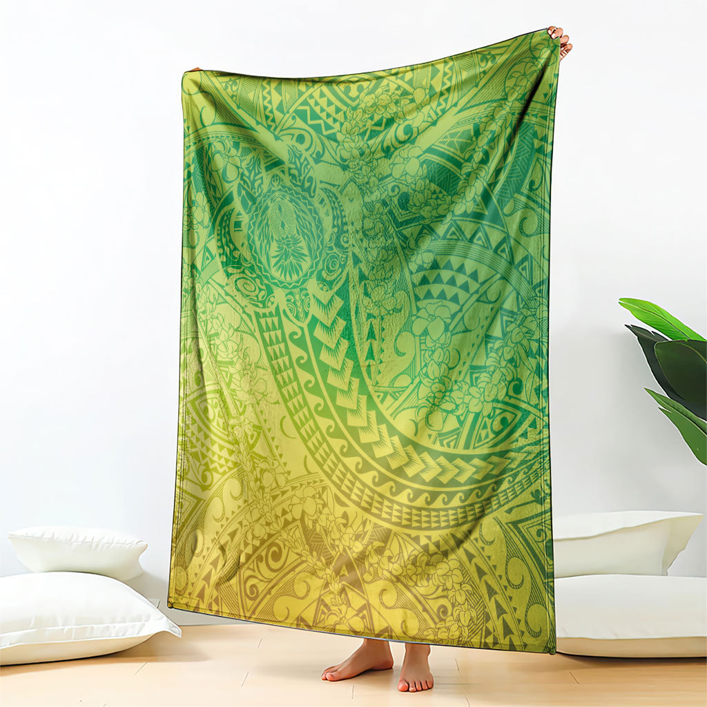 Hawaiian Turtles and Leis Blanket Tribal Kakau Pattern Fresh Summer Vibe LT03 - Polynesian Pride