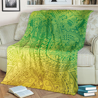 Hawaiian Turtles and Leis Blanket Tribal Kakau Pattern Fresh Summer Vibe LT03 - Polynesian Pride