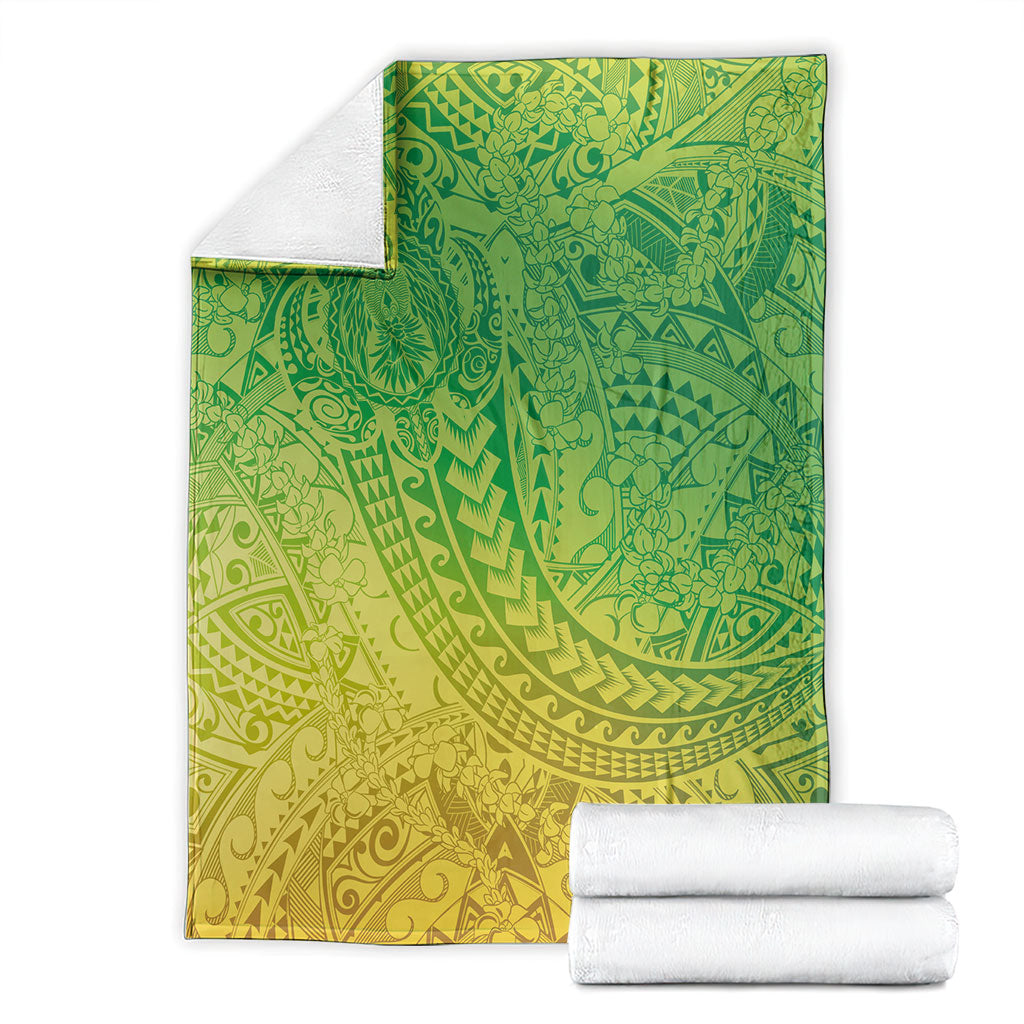 Hawaiian Turtles and Leis Blanket Tribal Kakau Pattern Fresh Summer Vibe LT03 - Polynesian Pride