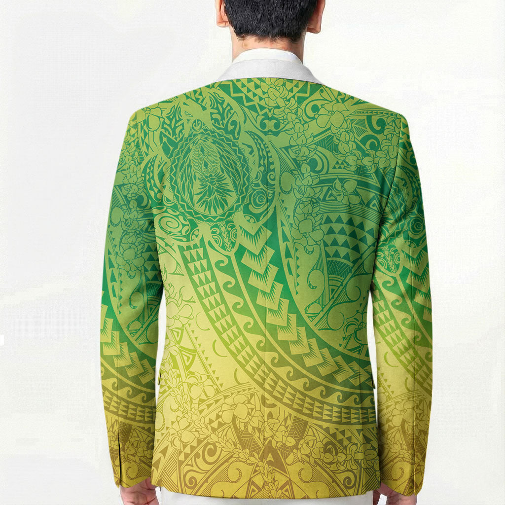 Hawaiian Turtles and Leis Blazer Tribal Kakau Pattern Fresh Summer Vibe LT03 - Polynesian Pride