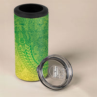 Hawaiian Turtles and Leis 4 in 1 Can Cooler Tumbler Tribal Kakau Pattern Fresh Summer Vibe LT03 - Polynesian Pride