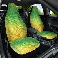 Hawaiian Turtles and Leis Car Seat Cover Tribal Kakau Pattern Fresh Summer Vibe LT03 One Size Green - Polynesian Pride