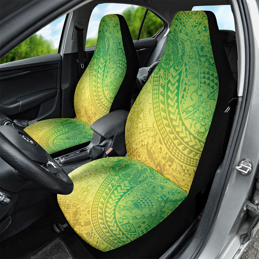Hawaiian Turtles and Leis Car Seat Cover Tribal Kakau Pattern Fresh Summer Vibe LT03 - Polynesian Pride