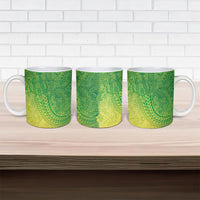 Hawaiian Turtles and Leis Ceramic Mug Tribal Kakau Pattern Fresh Summer Vibe LT03 - Polynesian Pride