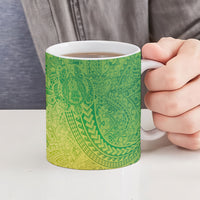 Hawaiian Turtles and Leis Ceramic Mug Tribal Kakau Pattern Fresh Summer Vibe LT03 - Polynesian Pride
