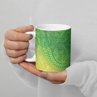 Hawaiian Turtles and Leis Ceramic Mug Tribal Kakau Pattern Fresh Summer Vibe LT03 - Polynesian Pride
