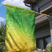 Hawaiian Turtles and Leis Garden Flag Tribal Kakau Pattern Fresh Summer Vibe LT03 - Polynesian Pride