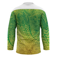 Hawaiian Turtles and Leis Hockey Jersey Tribal Kakau Pattern Fresh Summer Vibe LT03 - Polynesian Pride