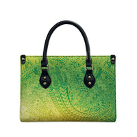 Hawaiian Turtles and Leis Leather Bag Tribal Kakau Pattern Fresh Summer Vibe LT03 - Polynesian Pride
