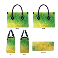 Hawaiian Turtles and Leis Leather Bag Tribal Kakau Pattern Fresh Summer Vibe LT03 - Polynesian Pride