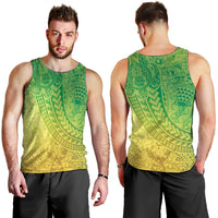 Hawaiian Turtles and Leis Men Tank Top Tribal Kakau Pattern Fresh Summer Vibe LT03 - Polynesian Pride