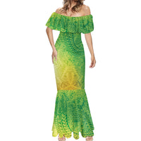 Hawaiian Turtles and Leis Mermaid Dress Tribal Kakau Pattern Fresh Summer Vibe LT03 - Polynesian Pride