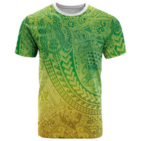 Hawaiian Turtles and Leis T Shirt Tribal Kakau Pattern Fresh Summer Vibe LT03 Green - Polynesian Pride